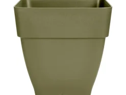 Elho Blumentopf Vibia Campana Viereckig 30 cm x 30 cm x 28 cm Salbeigrün