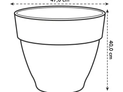 Elho Blumentopf Vibia Campana Ø 47 cm Seidenweiß
