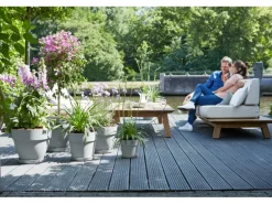 Elho Blumentopf Vibia Straight Ø 25 cm x 23 cm Living Beton