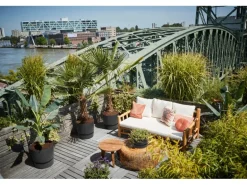 Elho Pflanzgefäß Greenville rund Ø 40 living schwarz