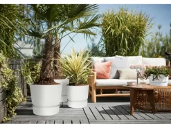 Elho Pflanzgefäß Greenville rund Ø 47 weiß