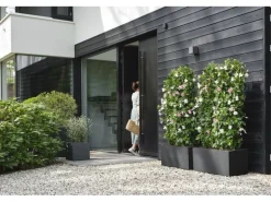 Elho Pflanztopf Vivo Next 30 cm x 30 cm x 30 cm Living Black mit Rollen