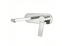 Emke Wand Waschtischarmatur Inklusive Grundkörper 288 x 210 x 70 mm Verchromt Mischbatterie für Waschbecken