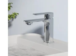 Emke Wasserhahn Bad 166 x 152 x 45 mm Chrom Waschtischarmatur Mischbatterie Waschbecken