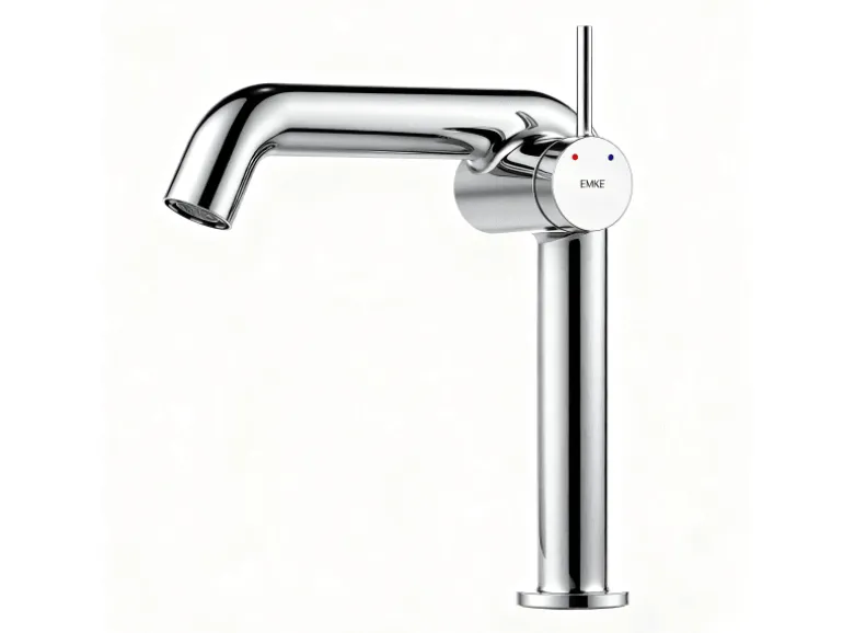 Emke Wasserhahn Bad 222 x 200 x 76 mm Chrom Wasserhahn Waschtischarmatur Mischbatterie