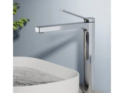 Emke Wasserhahn Waschbeckenarmaturen 335 x 233 x 46 mm Verchromt Mischbatterie Küchenarmatur mit Luftsprudler