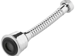 Ersatz-Hahnschlauch mit Glockenbrause Verchromt