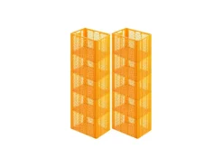 Eurobehälter Bäcker- und Konditorenkasten HxBxT 42,1 x 40 x 60 85 Liter Gelb-Orange Brötchenkiste Sstapelbare Bäckerkiste