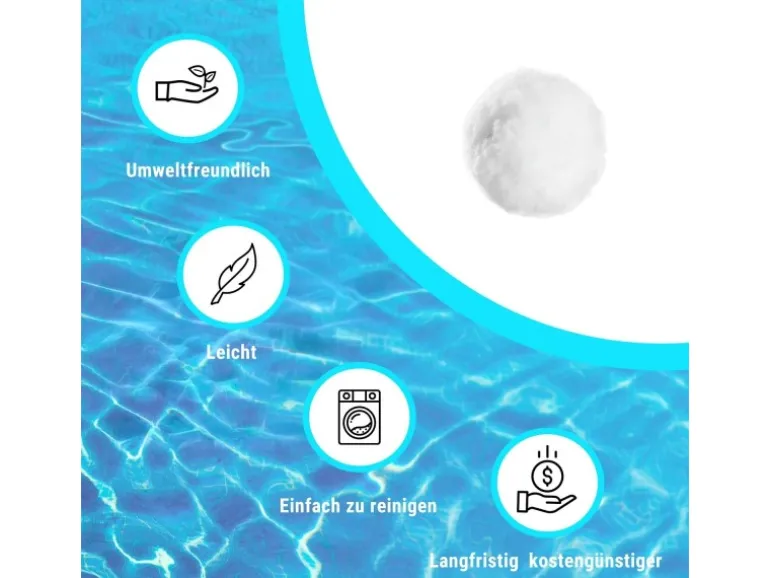 Evolution Filter Balls 700g Alternative zu 25kg Filtersand Waschbar Leicht Pool Sandfilter