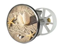 Excenterstopfen mit Dekor Strandperle 38 - 40 mm