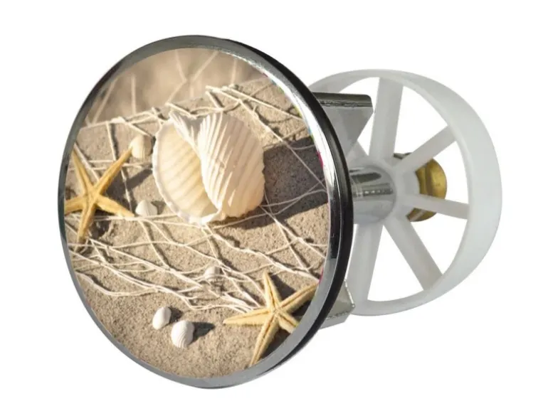 Excenterstopfen mit Dekor Strandperle 38 - 40 mm