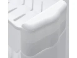 eyepower 4er Nischenwagen mit Regalen und Rollen 12,5 cm Weiß