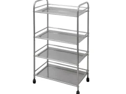 eyepower Servierwagen mit 4 Etagen 60 x 35 x 100 cm