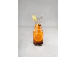 Fackelmann Edelstahl-Trinkhalme 4er-Set inkl. Bürste