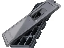 Fackelmann Eiswürfelformer Statement mit Deckel 27,5 cm x 11 cm x 3,5 cm Grau