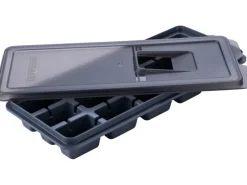 Fackelmann Eiswürfelformer Statement mit Deckel 27,5 cm x 11 cm x 3,5 cm Grau