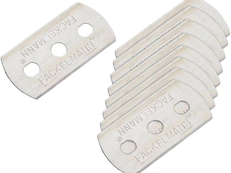 Fackelmann Ersatzklingen für Glasschaber 10 Stück Silber