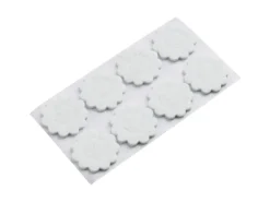 Fackelmann Filzgleiter Blume 2in1 8 Stück Weiß