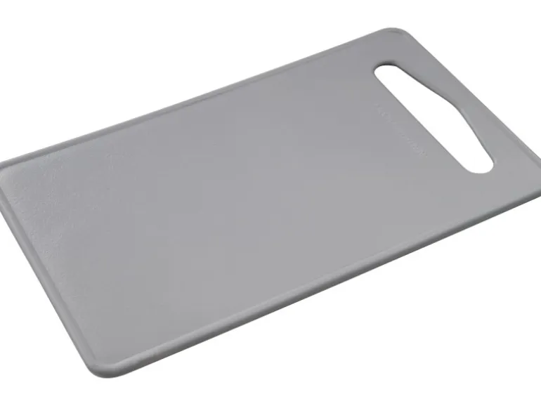 Fackelmann Frühstücksbrettchen Eco 24 cm x 14 cm Lichtgrau