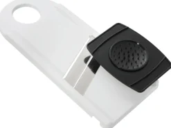 Fackelmann Gemüsehobel mit Restehalter 29 cm x 13 cm x 4 cm Weiß-Schwarz