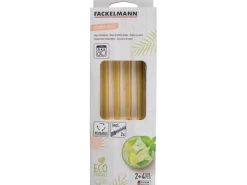 Fackelmann Glastrinkhalme und Bürste Sommerparty 4 Stk