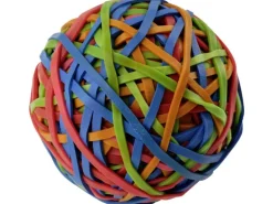 Fackelmann Gummiring-Ball 190 Stück Bunt