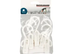 Fackelmann Klammerhaken für Wäsche Weiß-Blau