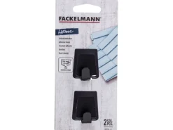 Fackelmann Klebehaken Trapez 4 cm Schwarz