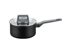 Fackelmann Kochtopf mit Stiel und Deckel Statement 16 cm Keramik