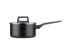 Fackelmann Kochtopf mit Stiel und Deckel Statement 16 cm Keramik