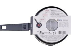 Fackelmann Kochtopf mit Stiel und Deckel Statement 16 cm Keramik