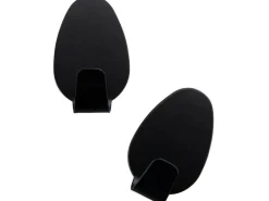 Fackelmann Ovalklebehaken Schwarz 2 Stück 3 cm