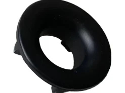 Fackelmann Rosette für Überlaufloch Ø 22 mm Schwarz