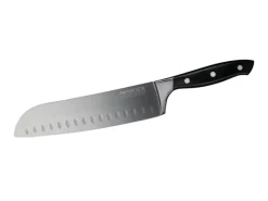 Fackelmann Santokumesser Nirosta Trinity  20 cm Silber-Schwarz