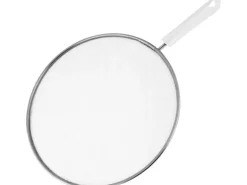 Fackelmann Spritzschutz Arcadalina Ø 29 cm x 44 cm Silber-Weiß