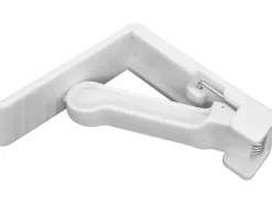 Fackelmann Tischtuchklammer 4 Stück mit Feder Weiß