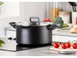 Fackelmann Topf mit Deckel Statement 24 cm Keramik