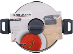 Fackelmann Topf mit Deckel Statement 24 cm Keramik
