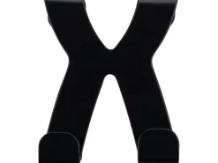 Fackelmann Türhaken Edelstahl 6 cm x 5 cm Schwarz