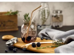 Fackelmann Trinkhalme Papier Fair knickbar 40 Stück