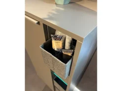 Fackelmann Universalkörbchen Textil 13 cm x 12 cm x 14 cm Grau