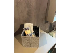 Fackelmann Universalkörbchen Textil 13 cm x 12 cm x 14 cm Grau