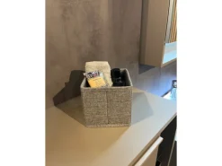 Fackelmann Universalkörbchen Textil 13 cm x 12 cm x 14 cm Grau