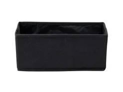 Fackelmann Universalkörbchen Textil 13 cm x 12 cm x 28 cm Schwarz