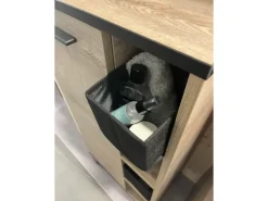 Fackelmann Universalkörbchen Textil 13 cm x 12 cm x 28 cm Schwarz