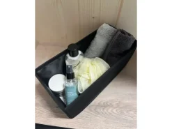 Fackelmann Universalkörbchen Textil 13 cm x 12 cm x 28 cm Schwarz