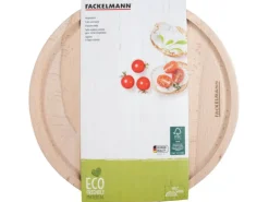 Fackelmann Vesperbrett Fair rund Ø 24 cm Buche