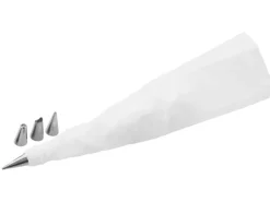 Fackelmann Zenker Patisserie Spritzbeutel mit 4 Edelstahltüllen