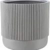 Fiberglas Pflanzentopf Ø 30,5 cm x 30,5 cm Hellgrau