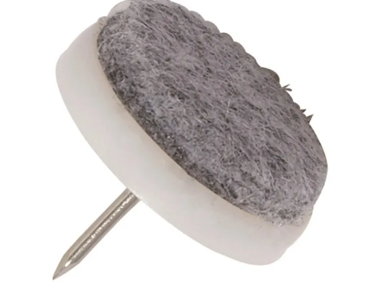 Filzgleiter mit Stift Ø 28 mm 4 Stück Weiß